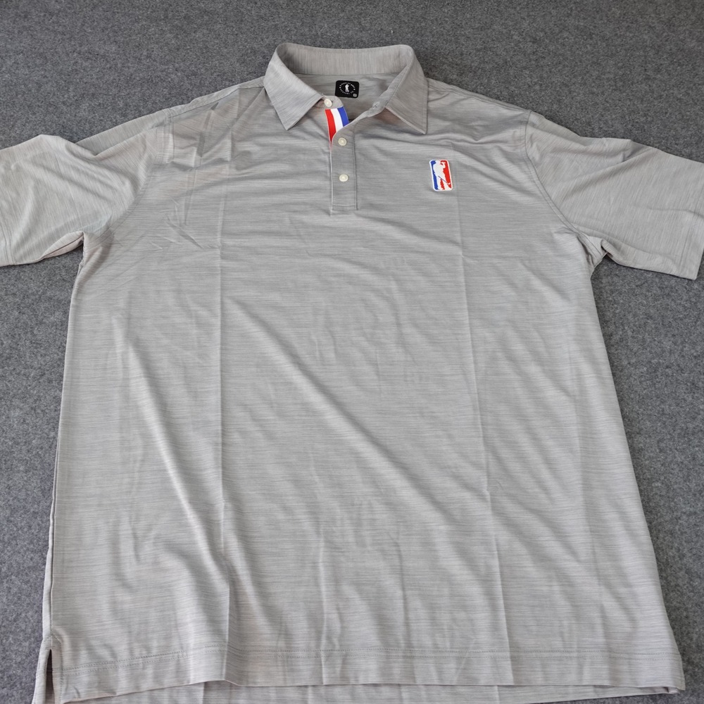 U‎ Suck At Golf Mens 2XL Gray Performance Polo Shirt NWOT Stretch